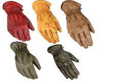 Motorradhandschuhe Leder Retro