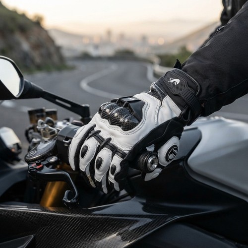 Schwarze echtleder motorrad - schwarze, echtleder-motorrad