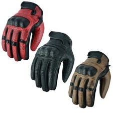 Motorradhandschuhe Leder